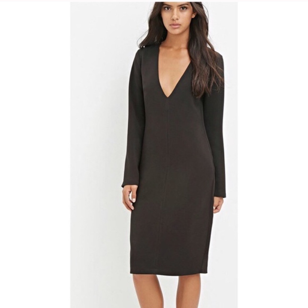 Black shift dress